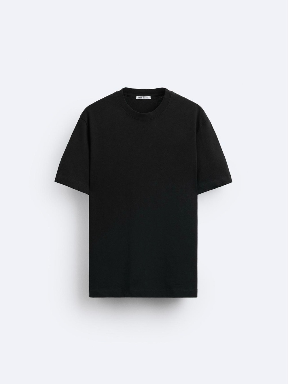 Zara Black Short Sleeve Crew Neck T-Shirt